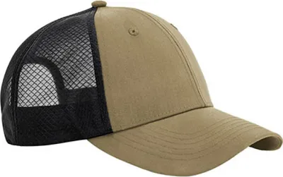 Produktbild von Beechfield B644R | Technical Mesh Trucker - Farbe: Desert Sand/Black - Größe: One Size