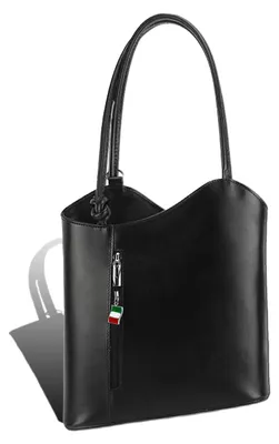 Produktbild von Florence 2in1 Damen Rucksack schwarz Leder 29x9x28 cm D2OTF106F