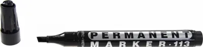 Zdjęcie produktu dla Marker permanentny Leely ścięta końcówka czarny
