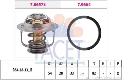 Produktbild von FACET Thermostat Kühlmittel 82°C für NISSAN TERRANO II (R20) Terrano II Van (R20)