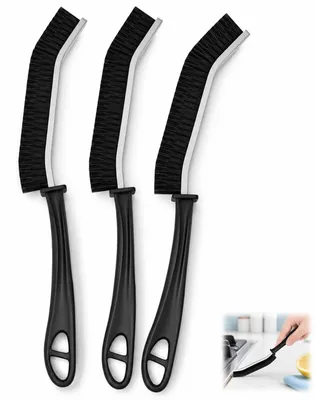 3 Fugenbürsten mit harten Borsten, 22 cm, für Fliesen, Bad, Küche, Dusche