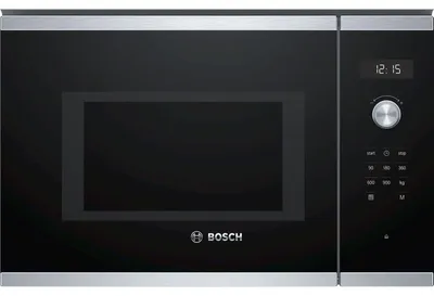 Image de Micro-ondes encastrable 25l 900w inox - Bosch - BFL554MS0 - série 6