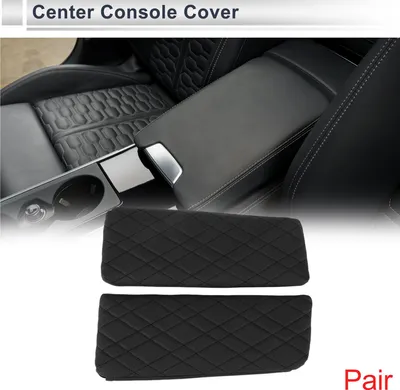 Image de Housse De Console Centrale De Voiture Avec Sac De Rangement Pour Bmw 7 Series 2016-2022 Noir 1 Paire