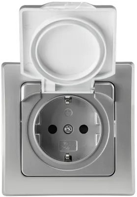 Image de DELPHI Prise encastrée IP44 pour locaux humides