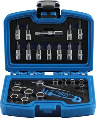 Produktbild von Steckschlüsselsatz BGS TECHNIC - 6,3 mm - 24 Stück - 2140