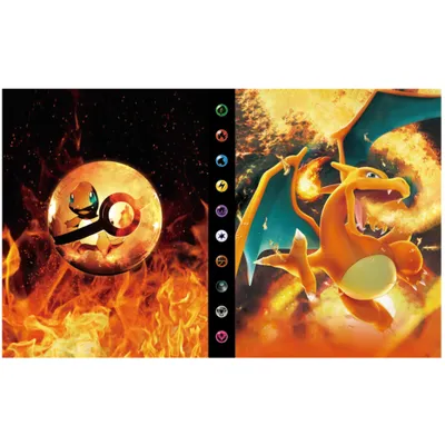 Produktbild von Pokemon Sammelalbum Glurak & Glumanda Sammelmappe für 240 Karten, idealer Schutz