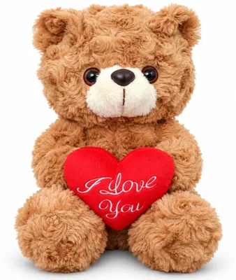 Imagen del producto de Oso de peluche con corazón, de felpa, 20 cm, juguete suave para niños