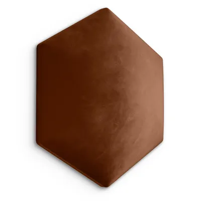Obrázek produktu pro Muralo čalouněný panel HEXAGON WALL CUSHION čalounění postele čelo stěny panel medově žlutý 40 cm x 35 cm