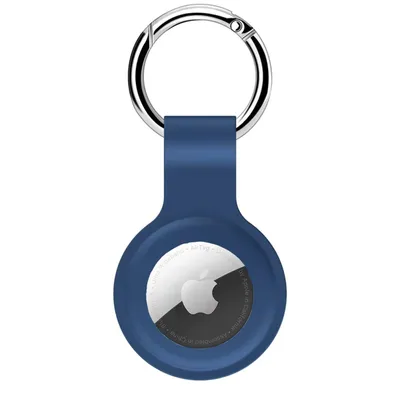 Produktbild von AirTag Anhänger Blau – AirTag Schlüsselanhänger / Hülle – Silikon Cover Case für Apple AirTag