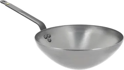 Produktbild von Induktionswok aus Stahl und Kohle-Griff, Grau - 5618.28
