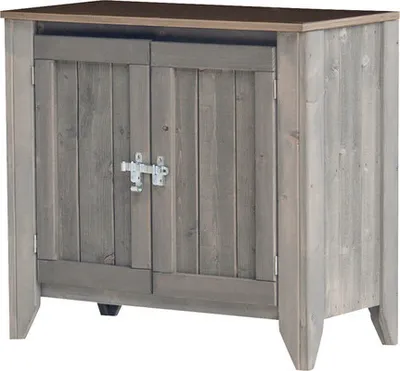 Produktbild von Gartenschrank/Outdoorküche Konsta Typ 559 Sideboard inkl. 2 Türen 80 x 40 x 73 cm hellgrau