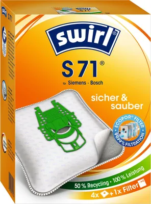 Produktbild von Swirl S 71, Orange, Weiß, Siemens, Bosch, Box, 238 mm, 166 mm, 74 mm