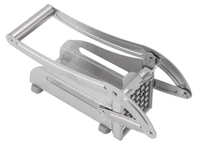 Image de Coupe-frites de haute qualité en acier inoxydable - Coupe-pommes de terre - Efficace - Pour usage domestique - Durable - Antidérapant - Coupe-pommes de terre