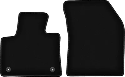 Image de Wielganizator Tapis avant de sol velours sur-mesure pour Citroen C5 Aircross (2019-, crossover) noir, jeu 2 pièces, fixations