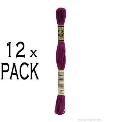Produktbild von 12x DMC Stickgarn Mouline Special 117MC -35, 6-fädig, 8m, VPE