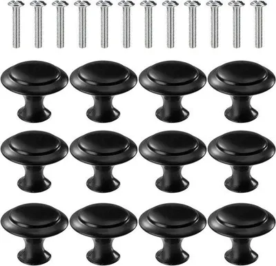 Immagine prodotto di Maniglie rotonde, 12 pezzi, 30 mm, per cassetti e ante