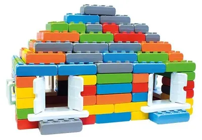 Produktbild von Marioinex Bausteine Junior - bunte Spielbausteine 140 Stück