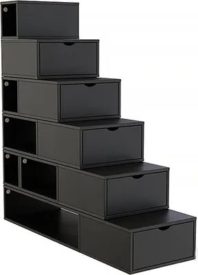 Immagine prodotto di Scaffale a gradini 150 cm - Nero