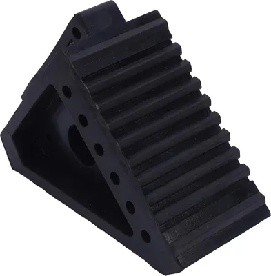 Immagine prodotto di Blocco ruote in gomma per impieghi gravosi, 6,9 x 3,9 5,9 pollici, resistente alle intemperie, antiscivolo, blocco pneumatici portatile per auto, rimorchio da viaggio, camper, camion, ATV