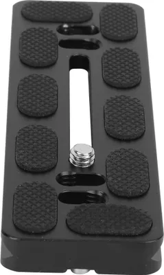 Zdjęcie produktu dla Płytka szybkiego montażu 120 mm, Dovetail Mount, płytka szybkiego montażu Płytka szybkiego montażu wykonana ze stopu aluminium z 14-calową śrubą do głowicy kulowej Arca-Mount (120 mm)