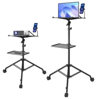 Zdjęcie produktu dla Vevor Stojak Na Projektor Z Kółkami Regulowany Statyw Na Laptopa 795-1710