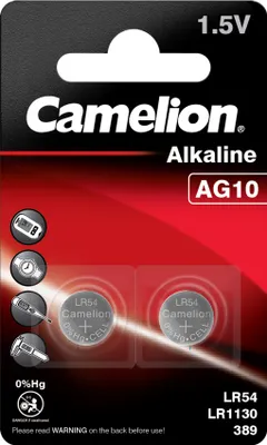 Produktbild von CAMELION Alkaline AG10 / LR54 / LR1130 / 389 / BP2