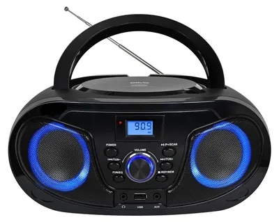 Produktbild von Silva Schneider MPC 25.4 USB schwarz, 1,15 kg, Schwarz, Tragbarer CD-Player