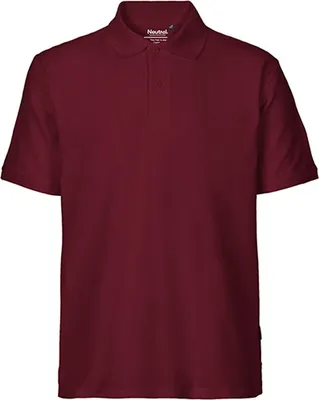 Immagine prodotto di Neutral O20080 | Polo classica da uomo / 100% cotone equo e solidale - Colore: Bordeaux - Taglia: M