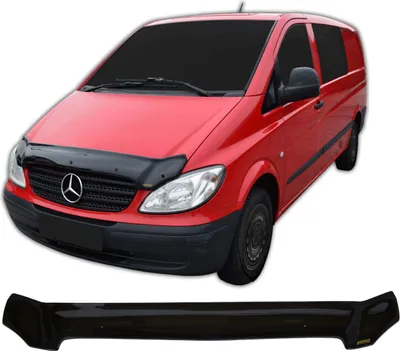 Image de Bra Capot Déflecteur Protection Pour Mercedes Vito / Viano W639 2003-2014, Aérodynamique, Assemblage Facile, Aucun perçage requis