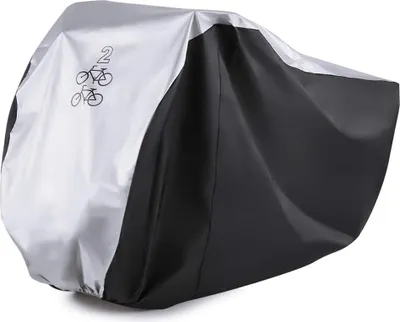 Produktbild von Wasserdichte Fahrradhülle für 2 Fahrräder - UV-Schutz und schmutzabweisend