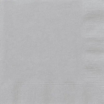 Obrázek produktu pro Unique Party 3342, Stříbrná, Papír, 330 mm, 330 mm, 20 kusů