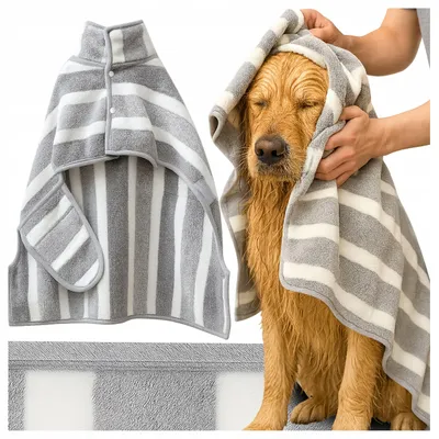 Produktbild von Fazoo Hundemantel Mikrofaser Grau Größe L für Hunde