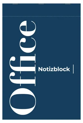 Produktbild von Calligraphe 10x Notizblock Office A4, 50 Blatt blanko 70g, blauer Deckel 18354SC