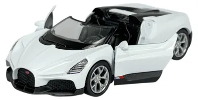 Produktbild von Welly Bugatti W16 Mistral Weiss 1:34 Die Cast Metall Modell Neu im Kasten 43857