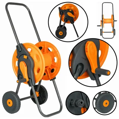 Obrázek produktu pro Schmith Vozík na hadici bez hadice pro 1/2", max 60 m | Prémiové zavlažování zahrady, flexibilní a odolná hadice na vodu pro dům