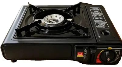 Productafbeelding van Gasfornuis, compact ontwerp, automatische uitschakelfunctie, zwart
