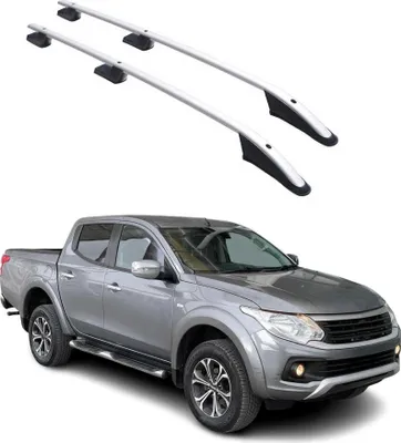 Image de Barres de toit longitudinales pour Fiat Fullback 2015-2021 Aluminium Gris