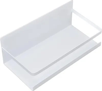 Zdjęcie produktu dla Półka kuchenna Oszczędność miejsca Organizer na przyprawy Magnetyczny Jednopoziomowy Żelazko do przechowywania biały