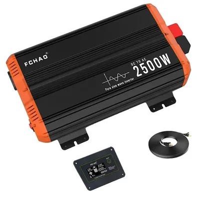 Image de Onduleur à onde sinusoïdale pure, convertisseur de puissance efficace, écran LCD, PST-2500W-24V, 220-240 V, 24 V