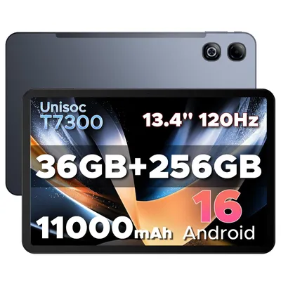 Produktbild von DOOGEE U13 Pro – Tablet, Android 16, 13,4 Zoll, 36 (6+30) GB + 256 GB, 120 Hz, 11000 mAh/18 W, Gemini AI, Widevine L1, 8 MP + 13 MP Kamera
