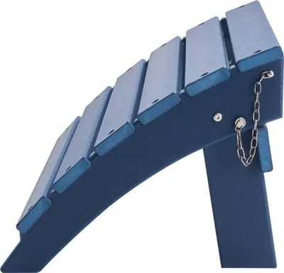 Zdjęcie produktu dla Podnóżek Adirondack 15,7 x 18,9 x 13 cali HDPE Składany podnóżek Niebieski