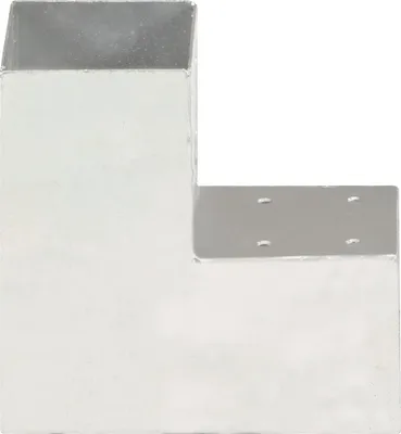 Obrázok produktu pre vidaXL Post Connector L-Form Pozinkovaný kov 91 x 91 mm