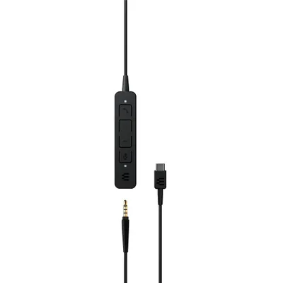 Zdjęcie produktu dla EPOS ADAPT 165 USB-C II, Przewodowa, Biuro/centrum telefoniczne, 20 - 20000 Hz, 144 g, Zestaw słuchawkowy, Czarny