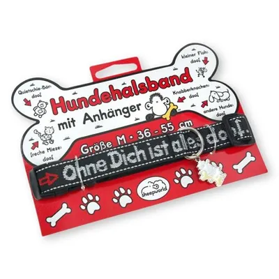 Produktbild von Sheepworld Hunde Halsband Ohne dich ist alles doof