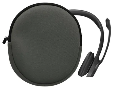 Produktbild von kwmobile Neopren Kopfhörer Tasche für H390 - Kopfhörer Case - Hülle Reise Beutel für Headset Headphones - Weiche Over Ear Schutzhülle Grau