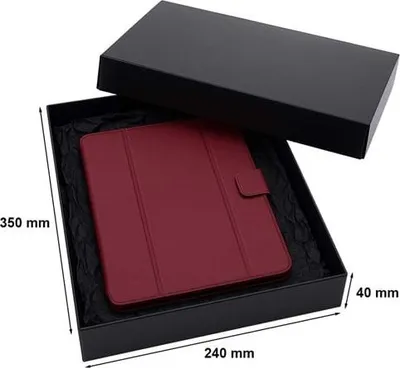 Produktbild von Laminierte Geschenkbox 350 x 240 x 40 mm, schwarz