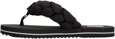 Zdjęcie produktu dla Tommy Hilfiger Braided Padded Strap Serrated Flip-Flops, Damski, Dorosły, Japonki, Czarny, Poliester, 1 szt.