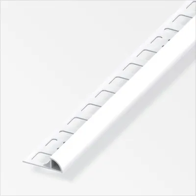 Produktbild von alfer Viertelkreisprofil PVC glatt brilliantweiß
