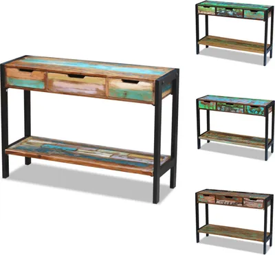 Image de vidaXL Buffet 3 tiroirs bois ancien - Sideboards