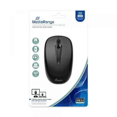 Productafbeelding van MediaRange MROS216 MediaRange Maus Wireless 3 Tasten, schwarz